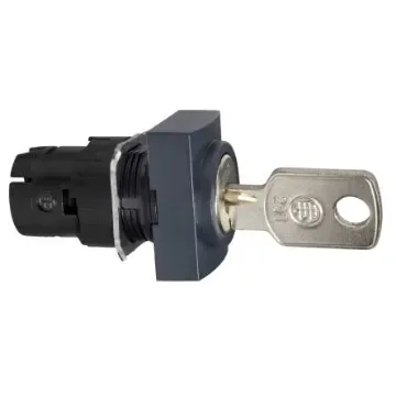 Schneider Electric Harmony XB6 2-position Key Switch Head, Spring Return, 16mm Cutout - ZB6DGL product image