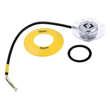 EAO Illuminated Push Button Switch, Momentary, Panel Mount, SPST, Yellow LED, IP65, IP67 - 56140203002505005/561491 product image