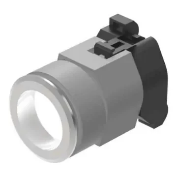 EAO, 704 White LED Pilot Light, 31mm Cutout, Round - 704.006.718 product image