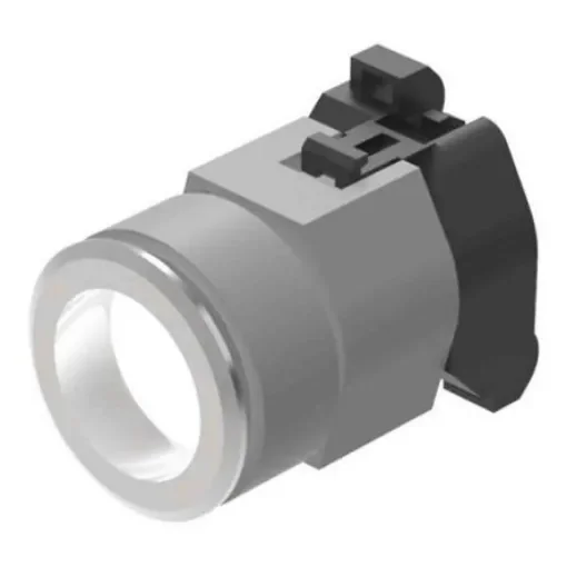 EAO, 704 White LED Pilot Light, 31mm Cutout, Round - 704.006.718 product image