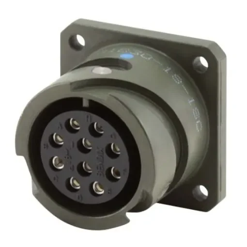 Amphenol Industrial, MS-E 3 Way MIL Spec Circular Connector Plug, Socket Contacts,Shell Size 22, Quick Coupling - MS3102E22-9S product image
