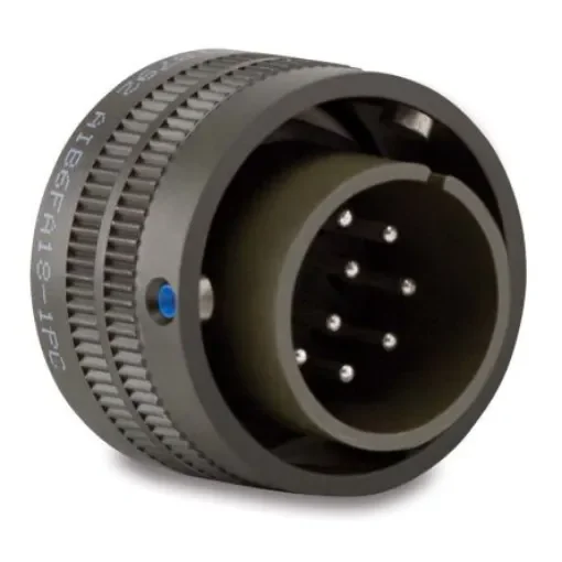 Amphenol Industrial, MS-A 3 Way Cable MIL Spec Circular Connector Plug, Socket Contacts,Shell Size 22, Quick Coupling - MS3106A22-2P product image