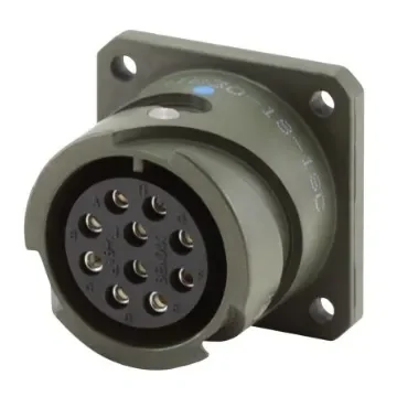 Amphenol Industrial, MS3 10 Way MIL Spec Circular Connector Plug, Socket Contacts, Threaded, MIL-DTL-5015 - MS3102A18-1PX product image
