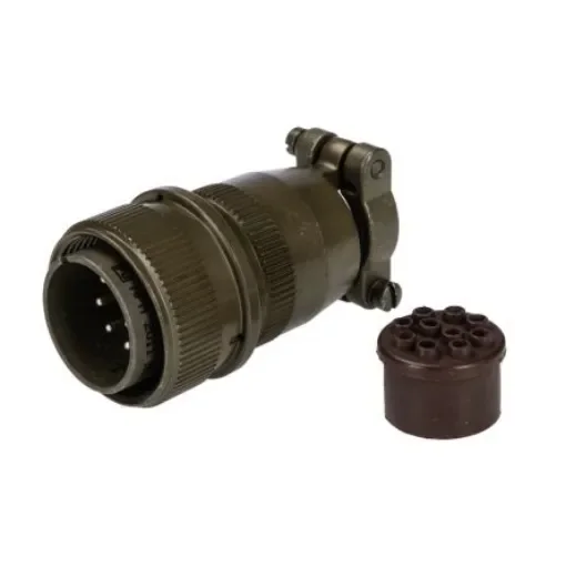 Amphenol Industrial, MS Cable MIL Spec Circular Connector Plug, Socket Contacts,Shell Size 1, Bayonet, MIL-DTL-5015 - MS3106E18-1P product image