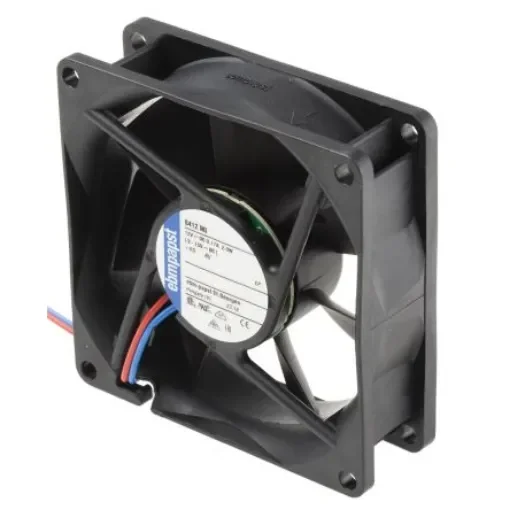 ebm-papst 8400 N Series Axial Fan, 12 V dc, DC Operation, 69m³/h, 2W, 167mA Max, 80 x 80 x 25mm - 8412NG product image