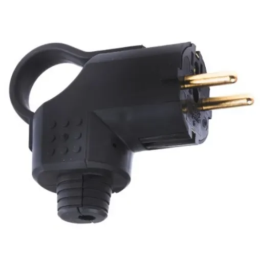 Legrand French Mains Plug, 16A Black, Cable Mount Rubber, 250 V - 0 502 52 product image