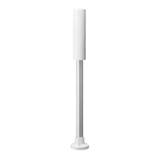 Patlite LR4 Series White Mounting Base with Tube, 100 V ac, LED Bulb, DC - LR4-M2PJNW product image