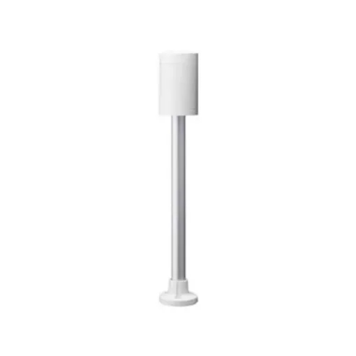 Patlite LR6 Series White Mounting Base with Tube, 24 V dc, LED Bulb, DC - LR6-02PJNW product image