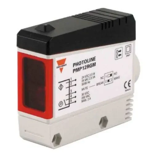 Carlo Gavazzi Retroreflective Photoelectric Sensor, Block Sensor, 12 m Detection Range - PMP12RGM product image