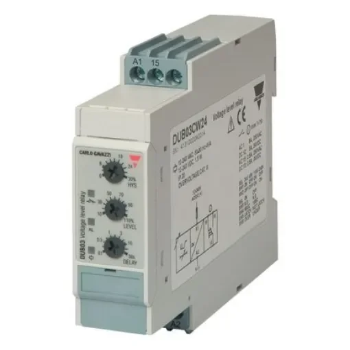 Carlo Gavazzi Voltage Monitoring Relay, 1 Phase, SPDT - DUB03CW24 product image