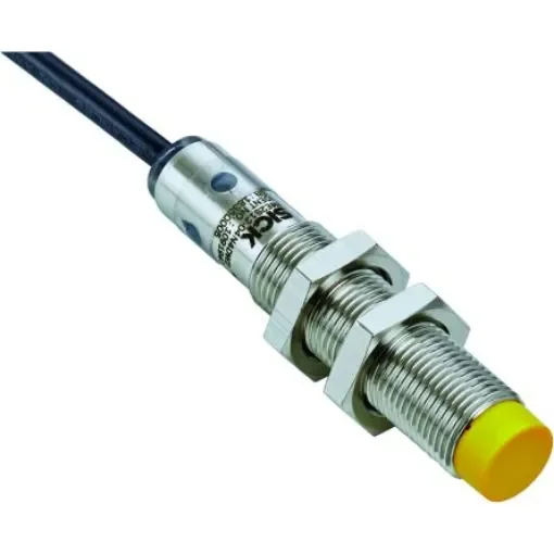SICK IME2S Series Non-Flush Inductive Non-Contact Safety Switch, 24V dc, Nickel Plated Brass Housing, 2NO, Cable - IME2S12-04N4DW2 product image