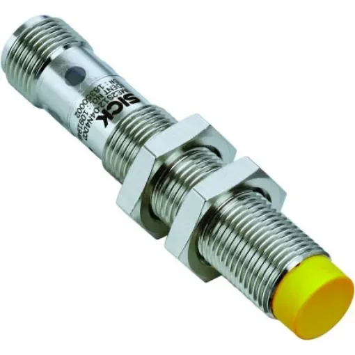 SICK IME2S Series Non-Flush Inductive Non-Contact Safety Switch, 24V dc, Nickel Plated Brass Housing, 2NO, M12 - IME2S12-04N4DC0 product image