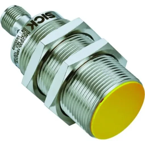 SICK IME2S Series Flush Inductive Non-Contact Safety Switch, 24V dc, Nickel Plated Brass Housing, 2NO, M12 - IME2S30-12B4DC0 product image