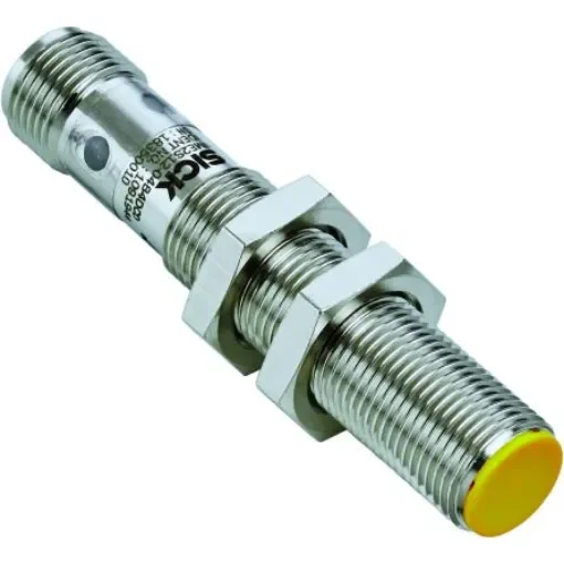 SICK IME2S Series Flush Inductive Non-Contact Safety Switch, 24V dc, Nickel Plated Brass Housing, 2NO, M12 - IME2S12-04B4DC0 product image