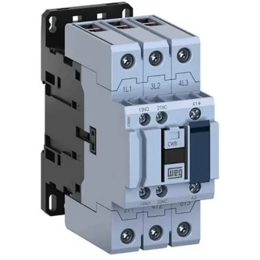 WEG CWB Contactor, 110 V ac Coil, 3-Pole, 65 A, 30 kW, 1NO + 1NC - CWB65-11-30D13 product image