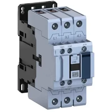WEG CWB Contactor, 24 V dc Coil, 3-Pole, 80 A, 37 kW, 1NO + 1NC - CWB80-11-30C03 product image