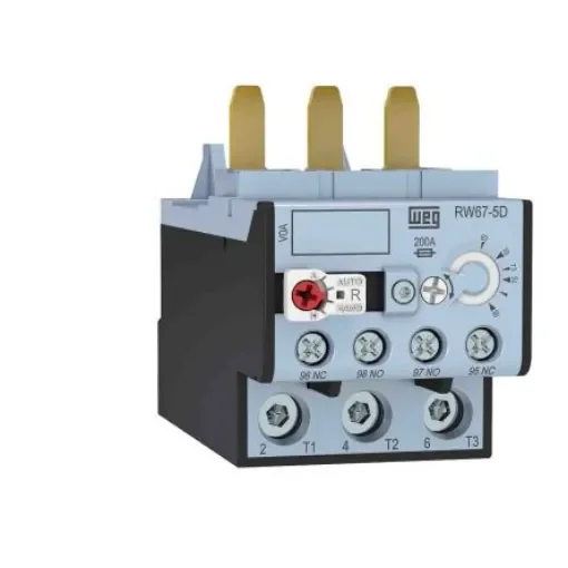 WEG Thermal Overload Relay 1NO + 1NC, 70 A F.L.C, 70 A Contact Rating, 16.5 kW, 690 Vac, 3P, RW - RW67-5D3-U070 product image