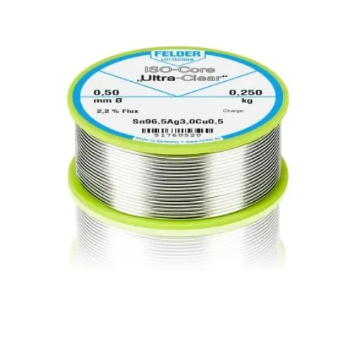 Felder Lottechnik Wire, 0.50mm Lead Free Solder, 217°C Melting Point - 51760520 37 product image