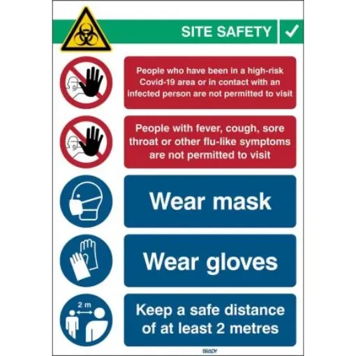 Safety Wall Chart, Polypropylene B-7527, English, 371 mm, 262mm - 306937 product image