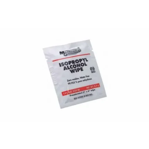 MG Chemicals Wet Isopropanol Wipes, Box of 500, 127 x 152mm - 824-WX500 product image