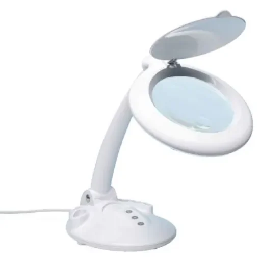 RS PRO LED Magnifying Lamp with Table Lamp, 3 dpt, 12 dpt, 125mm Lens - 2017942 product image