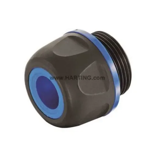 HARTING HAN CGM-P F+B Series Black Polyamide Cable Gland, M25 Thread, 16mm min., 18mm max., IP67, IP69 - 19155035199 product image