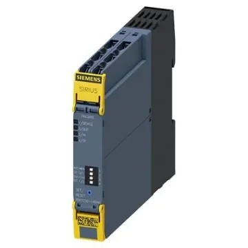 Siemens SIRIUS 3SK1 Safety Relay, 24V dc, Single Channel, 3 Safety Contacts - 3SK1122-1AB40 product image