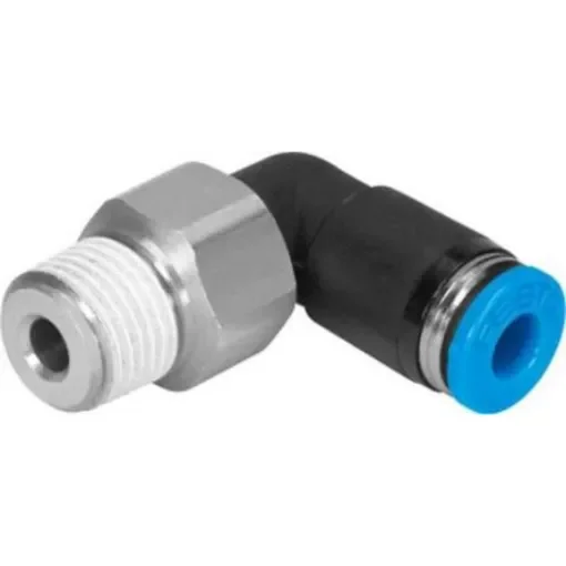 Festo QSRL PBT Pneumatic Rotary Union, R 1/8 Male, Push In 8mm - QSRL-1/8-8 product image