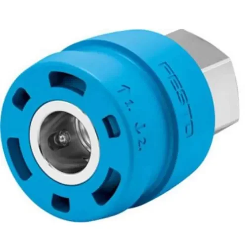 Festo Nickel Plated Brass Female Pneumatic Quick Connect Coupling, Threaded - NPHS-D6-P-G12F product image
