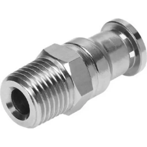 Festo CRQS Series Straight Threaded Adaptor, R 1/4 Male to Push In 8 mm, Threaded-to-Tube Connection Style, 162864 - CRQS-1/4-8 product image