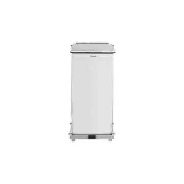 Rubbermaid Commercial Products Defenders® 49L Pedal Galvanised Steel Waste Bin - FGST24SSPL product image