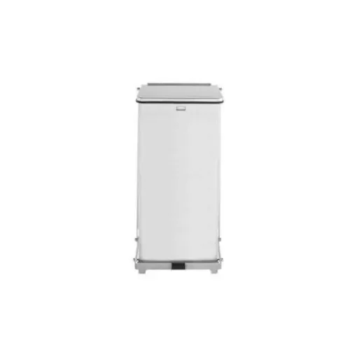 Rubbermaid Commercial Products Defenders® 49L Pedal Galvanised Steel Waste Bin - FGST24SSPL product image