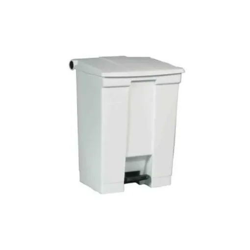 Rubbermaid Commercial Products Legacy Step-On 68L White Pedal Plastic Waste Bin - FG614500WHT product image
