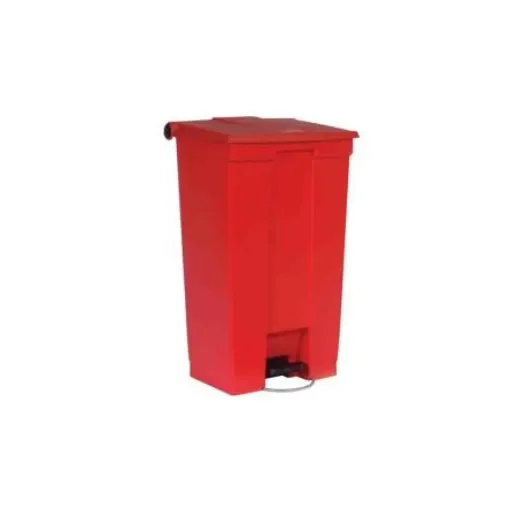 Rubbermaid Commercial Products Legacy Step-On 87L Red Pedal Plastic Waste Bin - FG614600RED product image