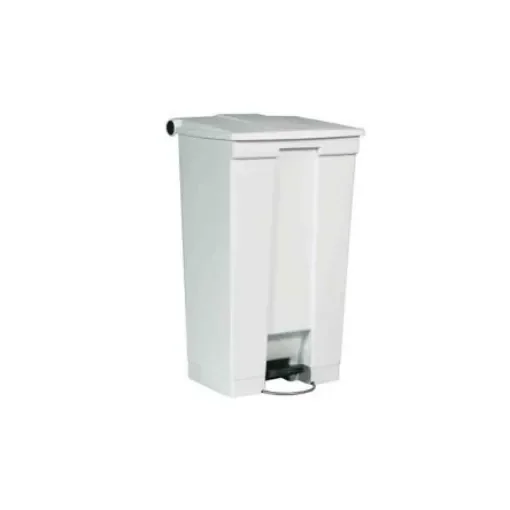 Rubbermaid Commercial Products Legacy Step-On 87L White Pedal Plastic Waste Bin - FG614600WHT product image