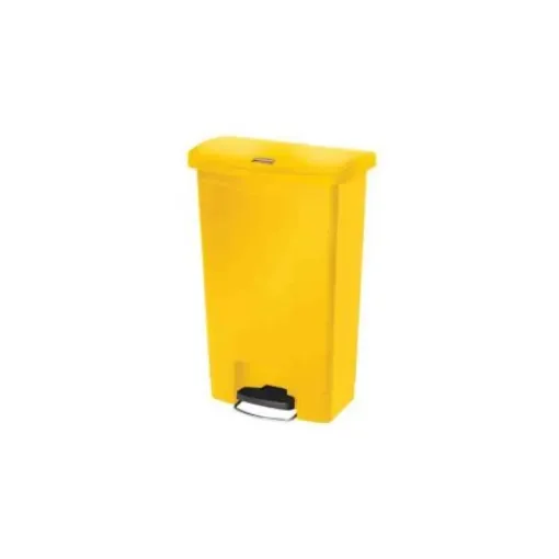 Rubbermaid Commercial Products Slim Jim 50L Yellow Pedal Waste Bin - 1883575 product image