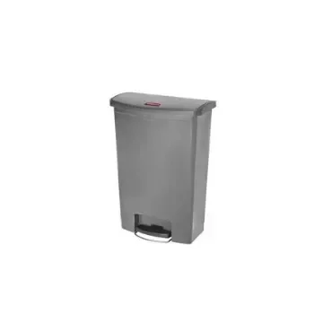 Rubbermaid Commercial Products Slim Jim 90L Grey Pedal Waste Bin - 1883606 product image