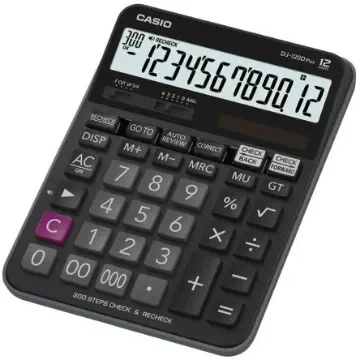 Casio DJ-120DPLUS Battery Powered Desktop Calculator - DJ-120DPLUS-W-EP product image