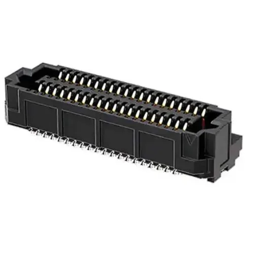 Samtec ADF6 Series Vertical PCB Socket, 20-Contact, 4-Row, 0.635mm Pitch, Solder Termination - ADF6-20-03.5-L-4-2-A product image