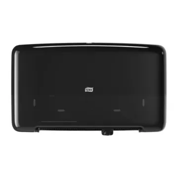 Tork Black Plastic Toilet Roll Dispenser, 146mm x 256mm x 432mm - 555508 product image