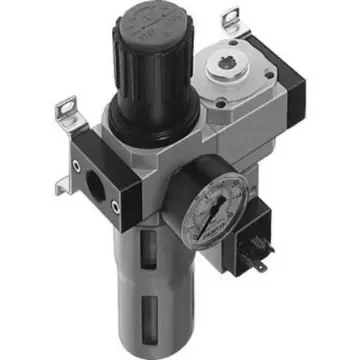Festo D Filter Regulator, 40µm, G 1/2, Automatic, 186048 - LFR-1/2-D-MAXI-KE-A product image