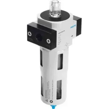 Festo D series 1µm G 1/8 Pneumatic Filter 500L/min max with Manual drain - LFMB-1/8-D-MINI-DA product image