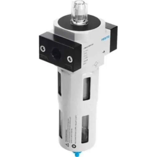Festo D series 1µm G 1/8 Pneumatic Filter 500L/min max with Manual drain - LFMB-1/8-D-MINI-DA product image