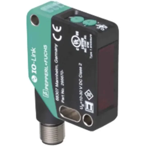Pepperl + Fuchs Retroreflective Photoelectric Sensor, Block Sensor, 5.6 m Detection Range - OBG8000-R200-2EP-IO-V1 product image