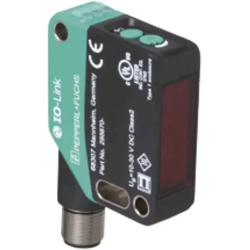 Pepperl + Fuchs Retroreflective Photoelectric Sensor, Block Sensor, 15 m Detection Range - OBR15M-R200-2EP-IO-V1 product image