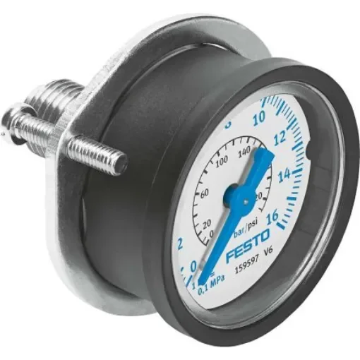 Festo Analogue Pressure Gauge 16bar Back Entry - FMA-63-16-1/4-EN product image