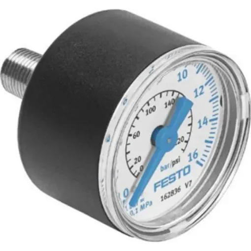 Festo Analogue Pressure Gauge 16bar Back Entry - FMA-40-16-1/4-EN product image