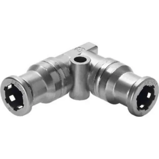 Festo CRQSL Series Elbow Tube-toTube Adaptor, Push In 4 mm to Push In 4 mm, Tube-to-Tube Connection Style, 130662 - CRQSL-4 product image
