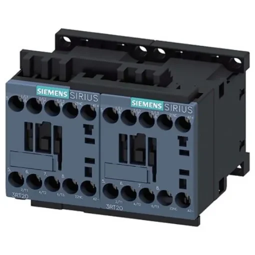 Siemens SIRIUS Reversing Contactor, 24 V dc Coil, 3-Pole, 12 A, 5.5 kW, 3NO - 3RA2317-8XB30-1BB4 product image