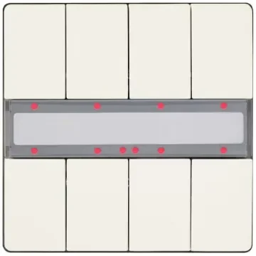 Siemens White Push Button Light Switch, 8 Way, GAMMA - 5WG1287-2DB13 product image